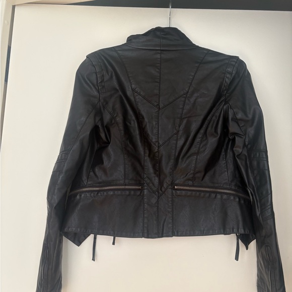 Lulu's Black faux Leather Jacket - Picture 2 of 4
